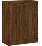 vidaXL Wandschrank Braun Eichen-Optik 69,5x34x90 cm Holzwerkstoff