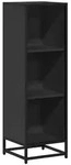 vidaXL B&uuml;cherregal Schwarz 33,5x33x107,5 cm Holzwerkstoff