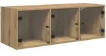 vidaXL Wandschrank Artisan-Eiche 102 x 37 x 35 cm Holzwerkstoff