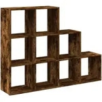vidaXL Raumteiler-B&uuml;cherregal 3 Stufen R&auml;uchereiche 137,5x29x103,5 cm