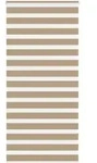 vidaXL Doppelrollo Sandbraun 95x200 cm Stoffbreite 90,9 cm Polyester