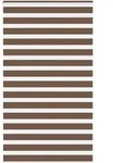 vidaXL Doppelrollo Braun 125x230 cm Stoffbreite 120,9 cm Polyester