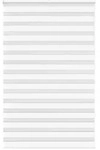vidaXL Doppelrollo Wei&szlig; 145x200 cm Stoffbreite 140,9 cm Polyester