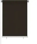 vidaXL Au&szlig;enrollo 105 (B) x 140 (H) cm Braun HDPE