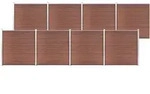 vidaXL Gartenzaun WPC 1391x186 cm Braun