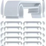 CLP 10er Set Kunststoff-Verbinder f&uuml;r St&uuml;hle grau