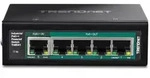 TRENDnet TI-B541 5-Port DIN-Rail Switch, PoE++ Powered mit PoE Pass-Through