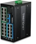 TRENDnet TI-PG262 DIN-Rail Switch, 26-Port geh&auml;rteter Industrial Gigabit PoE+