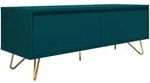 SalesFever Lowboard aus MDF | 1 Schublade und 1 Klappfach | Beine Metall mit