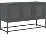 vidaXL TV-Schrank Anthrazit 100,5x39x60,5 cm Kaltgewalzter Stahl