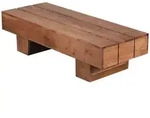 FineBuy Couchtisch Massivholz 120cm breit Wohnzimmertisch Landhaus Beistelltisch