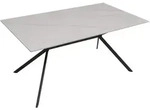 Mendler Esszimmertisch HWC-O58, Esstisch Sinterstein Metall, Marmor-Optik 160cm...
