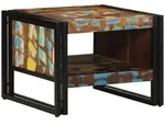vidaXL Couchtisch Mehrfarbig 50x50x38 cm Altholz Massivholz