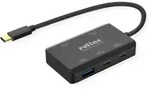 ROLINE USB 3.2 Gen 2 Hub, 4fach (2x USB-A + 2x USB-C), PD, Typ C Anschlusskabel