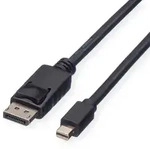 ROLINE GREEN DisplayPort Kabel, DP ST - Mini DP ST, TPE, schwarz, 5 m