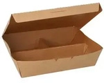Starpak 100 Lunchboxen, Pappe 3-geteilt 600 ml 5 cm x 14,8 cm x 18,3 cm braun