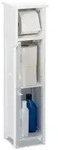 Relaxdays Toilettenpapierhalter stehend, Badezimmeregal HBT: 71x18x20 cm, Griff...