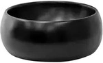 LuxeBath ML-Design Aufsatzwaschbecken Keramik Schwarz matt &Oslash; 400 &times; 155 mm,...