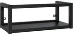 vidaXL Badezimmer Wand-Waschtischgestell Schwarz 79x38x31 cm Eisen