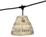 Lumisky TESSA 7xE27 6M Lichterkette zum Verbinden Rattan Beige