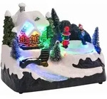 vidaXL Weihnachtlicher Tisch Mehrfarbig 16 x 11,5 x 13 cm Kunststoff