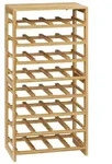 FIVE - Weinregal aus Bambus f&uuml;r 32 Flaschen, 45 x 24 x 89 cm