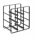 Relaxdays Weinregal Metall, 9 Flaschen, Weinhalter, HBT 30,5 x 27,5 x 20 cm,