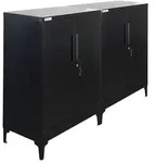 PROREGAL Mega Deal 2x Aktenschrank ELEPHANT abschlie&szlig;bar aus Metall mit Beinen & 80