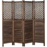 Mendler Paravent HWC-A84, Raumteiler Trennwand Sichtschutz, Ornamente 170x161cm...