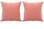 vidaXL Zierkissen 2 Stk. Rosa 40x40 cm Samt