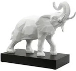 Goebel Studio 8 Dekofigur Elefant 54 cm Wei&szlig;