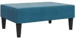 vidaXL Fu&szlig;hocker Blau 77x55x31 cm Samt