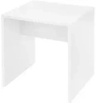 ML-Design ECD Germany Hocker Wei&szlig; 40x36x41 cm Holz gepolstert Elegant...