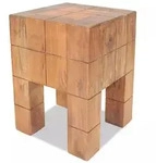 vidaXL Sitzhocker Altholz