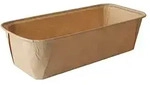 Papstar 25 Backformen "pure" eckig 1033 ml 6,1 cm x 10,8 cm x 23 cm braun