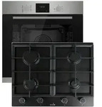 B&ouml;hme Einbauherdset mit Elektrobackofen HB60F78PPX + Gasline Gaskochfeld 60cm mit 4