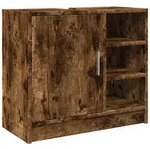 vidaXL Waschbeckenschrank R&auml;uchereiche 63x29x55 cm Holzwerkstoff