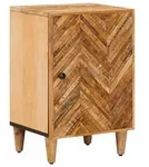 vidaXL Badezimmerschrank Braun 38 x 33,5 x 58 cm Massivholz Mango