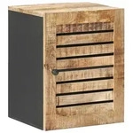 vidaXL H&auml;ngeschrank mit Speicher Braun und Schwarz 38 x 33,5 x 48 cm
