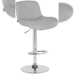 CLP Barhocker Solon Chrom hellgrau/Stoff