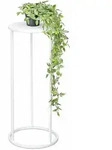 DanDiBo Blumenhocker Metall Wei&szlig; Rund 60 cm Blumenst&auml;nder Beistelltisch 96483 M