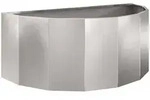 vidaXL Pflanzk&uuml;bel Silber 90 x 45 x 35 cm Edelstahl