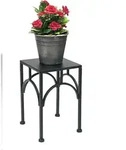DanDiBo Blumenst&auml;nder Metall Schwarz Eckig 96449 S 28 cm Pflanzenst&auml;nder