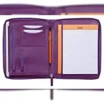 Rhodiarama Konferenzmappe, kleines Modell 19,5x25,5 cm, f&uuml;r Block A5 - Violett