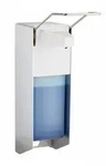 Relaxdays Eurospender, 1000 ml, Desinfektionsmittel, Seife, Ellenbogen-Hebel,