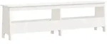 vidaXL Flurbank Wei&szlig; 160x28x45 cm Massivholz Kiefer