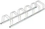 Relaxdays Fahrradst&auml;nder Boden, f&uuml;r 6 Fahrr&auml;der, bis 50 mm Reifenbreite, Metall,