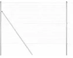 vidaXL Zaunpfosten Silber 10 x 1,5 m (25 x 25 mm Maschenweite) Stahl