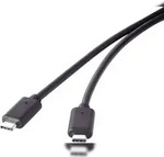 renkforceUSB 3.2 Gen (2x2) Anschlusskabel USB-C&reg;/USB-C&reg; Schwarz 1.00 m