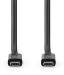 Nedis USB-Kabel - USB 4.0 Gen 3x2 - USB-C Stecker - USB-C Stecker - 240 W - 8K@60Hz -